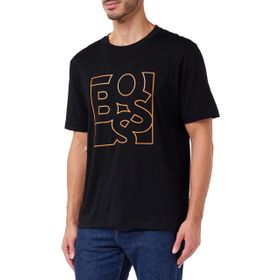 Boss Siyah Bisiklet Yaka Erkek Tişört