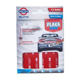 Boss Tape 12 Adet 95x30 mm Plaka Yapıştırma Bandı