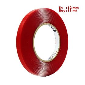 Boss Tape 12 mm x 11 m Çok Güçlü Çift Taraflı Montaj Bandı