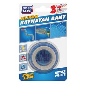 Boss Tape 25 mm 1.5 mt Beyaz Silikon Kaynayan Bant