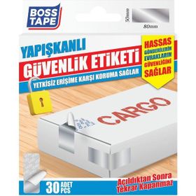 Boss Tape 30'lu Yapışkanlı Güvenlik Etiketi