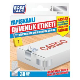 Boss Tape 30'lu Yapışkanlı Güvenlik Etiketi