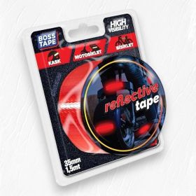 Boss Tape 35 mm 1.5 mt Kırmızı Reflektif Petekli Kedi Gözü Bant