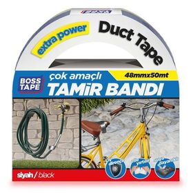 Boss Tape 48 mm 50 m Siyah Duck Tape Tamir Bandı