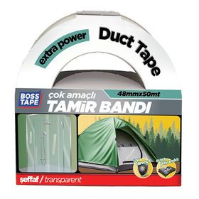 Boss Tape 48 mm 50 mt Şeffaf Tamir Bandı