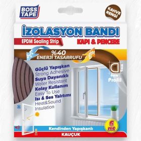 Boss Tape 9 mm 6 mt Kahverengi Kapı Pencere İzolasyon Fitili