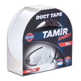 Boss Tape Beyaz Duck Tape Tamir Bandı