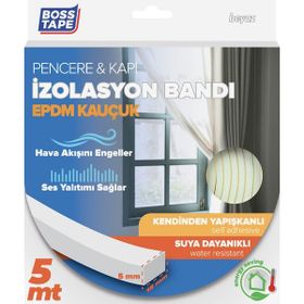 Boss Tape Beyaz Epdm Kapı Pencere İzolasyon Bandı