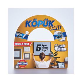 Boss Tape Çift Taraflı Beyaz Köpük Bant