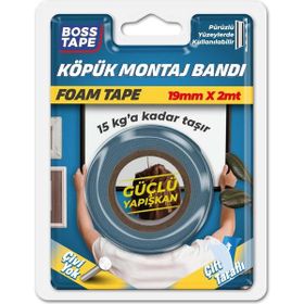 Boss Tape Mavi Solvent Akrilik Köpük Montaj Bandı