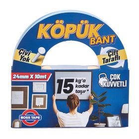 Boss Tape Mavi Solvent Akrilik Köpük Montaj Bandı