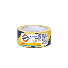 Boss Tape Sarı Siyah Yer İşaretleme Bandı
