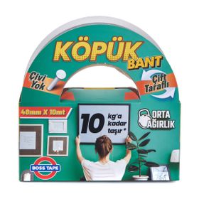 Boss Tape Siyah Solvent Akrilik Köpük Montaj Bandı