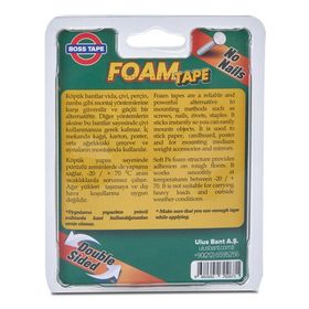 Boss Tape Siyah Solvent Akrilik Köpük Montaj Bandı