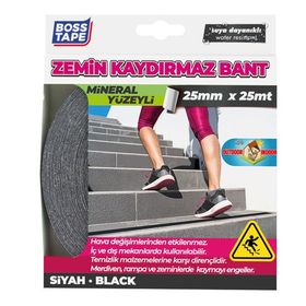 Boss Tape Siyah Zemin Kaydırmazlık Bandı
