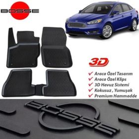 Bosse Ford Focus 4 Sedan 3D 2015 Sonrası Havuzlu Oto Paspas