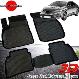 Bosse Renault Megane 4 Siyah HB 2016 Sonrası Bagaj Havuzu