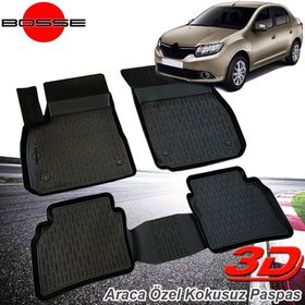 Bosse Renault Symbol Sedan 3D 2013 Sonrası Oto Havuzlu Paspas