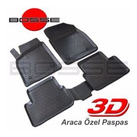 Bosse Renault Symbol Sedan 3D 2013 Sonrası Oto Havuzlu Paspas
