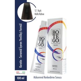 Botego 5.1 Açık Küllü Kahve 100 ml Saç Boyası