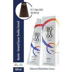 Botego 8.11 Yoğun Küllü Açık Kumral 100 ml Kalıcı Krem Boya