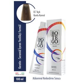 Botego 8.7 Kumlu Açık Kumral 100 ml Saç Boyası
