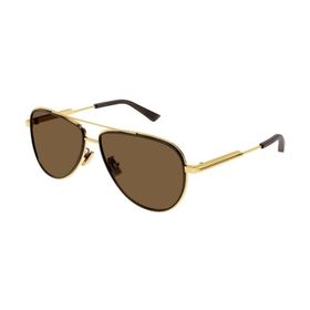 Bottega Veneta BV 1240S 002 59 Altın Unisex Güneş Gözlüğü