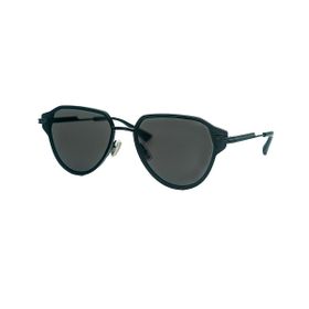 Bottega Veneta BV 1271S 001 63 Unisex Geometrik Siyah Metal Güneş Gözlüğü
