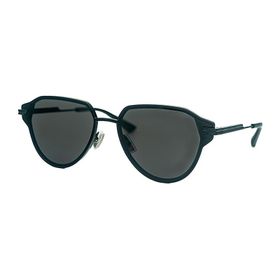 Bottega Veneta BV 1271S 001 63 Unisex Geometrik Siyah Metal Güneş Gözlüğü