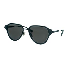 Bottega Veneta BV 1271S 001 63 Unisex Geometrik Siyah Metal Güneş Gözlüğü