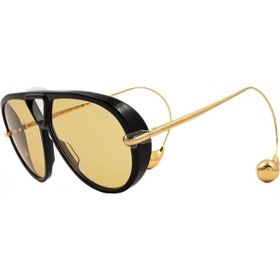 Bottega Veneta BV 1273S 003 63 Pilot Siyah Kemik Kadın Güneş Gözlüğü