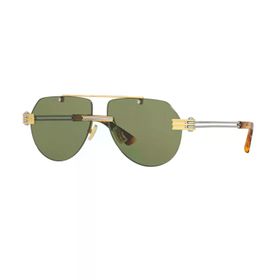 Bottega Veneta BV 1342S 003 59 Gold Geometrik Metal Erkek Güneş Gözlüğü