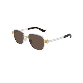 Bottega Veneta BV 1380S 001 51 Kare Gri Metal Unisex Güneş Gözlüğü