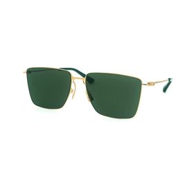 Bottega Veneta BV1267S 004 58 Unisex Geometrik Gold Metal Güneş Gözlüğü