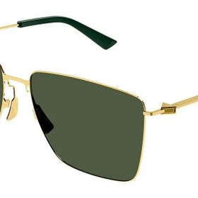 Bottega Veneta BV1267S 004 58 Unisex Geometrik Gold Metal Güneş Gözlüğü