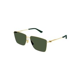 Bottega Veneta BV1267S 004 58 Unisex Geometrik Gold Metal Güneş Gözlüğü