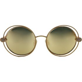 Boucheron 0029S 002 57 Gold Yuvarlak Çerçeve Kadın Güneş Gözlüğü