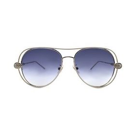 Boucheron 0030S 002 55 Unisex GRİ Damla Çerçeve Güneş Gözlüğü