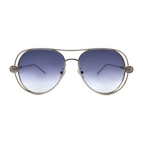 Boucheron 0030S 002 55 Unisex GRİ Damla Çerçeve Güneş Gözlüğü