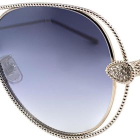 Boucheron 0030S 002 55 Unisex GRİ Damla Çerçeve Güneş Gözlüğü