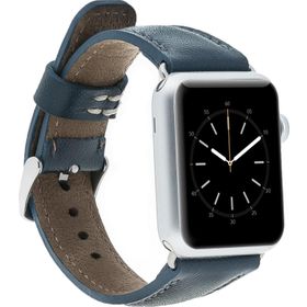 Bouletta 38-40-41 mm SNB Lacivert Apple Watch Uyumlu Deri Kordon