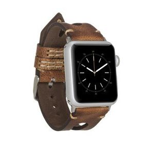 Bouletta 38-40-41 mm Taba Apple Watch Uyumlu Deri Kordon