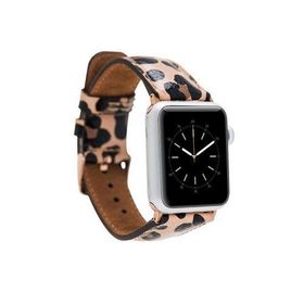 Bouletta 42-44-45 mm Leopar NE Apple Watch Uyumlu Deri Kordon