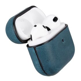 Bouletta AA32 Mavi Juni Apple Airpods 3.Nesil Uyumlu Deri Kılıf