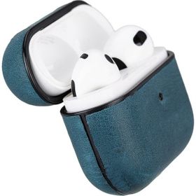 Bouletta AA32 Mavi Jupp Apple Airpods 3.Nesil Uyumlu Deri Kılıf