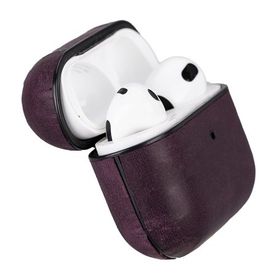 Bouletta AA7 Mor Juni Apple Airpods 3.Nesil Uyumlu Deri Kılıf