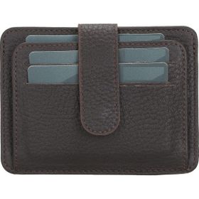Bouletta BLW019 FL18 Kahve Slim Çok Bölmeli Unisex Deri Kartlık