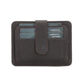 Bouletta BLW019 FL18 Kahve Slim Çok Bölmeli Unisex Deri Kartlık