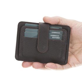 Bouletta BLW019 FL18 Kahve Slim Çok Bölmeli Unisex Deri Kartlık