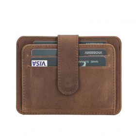 Bouletta BLW019 G2 Antik Kahve Slim Çok Bölmeli Unisex Deri Kartlık